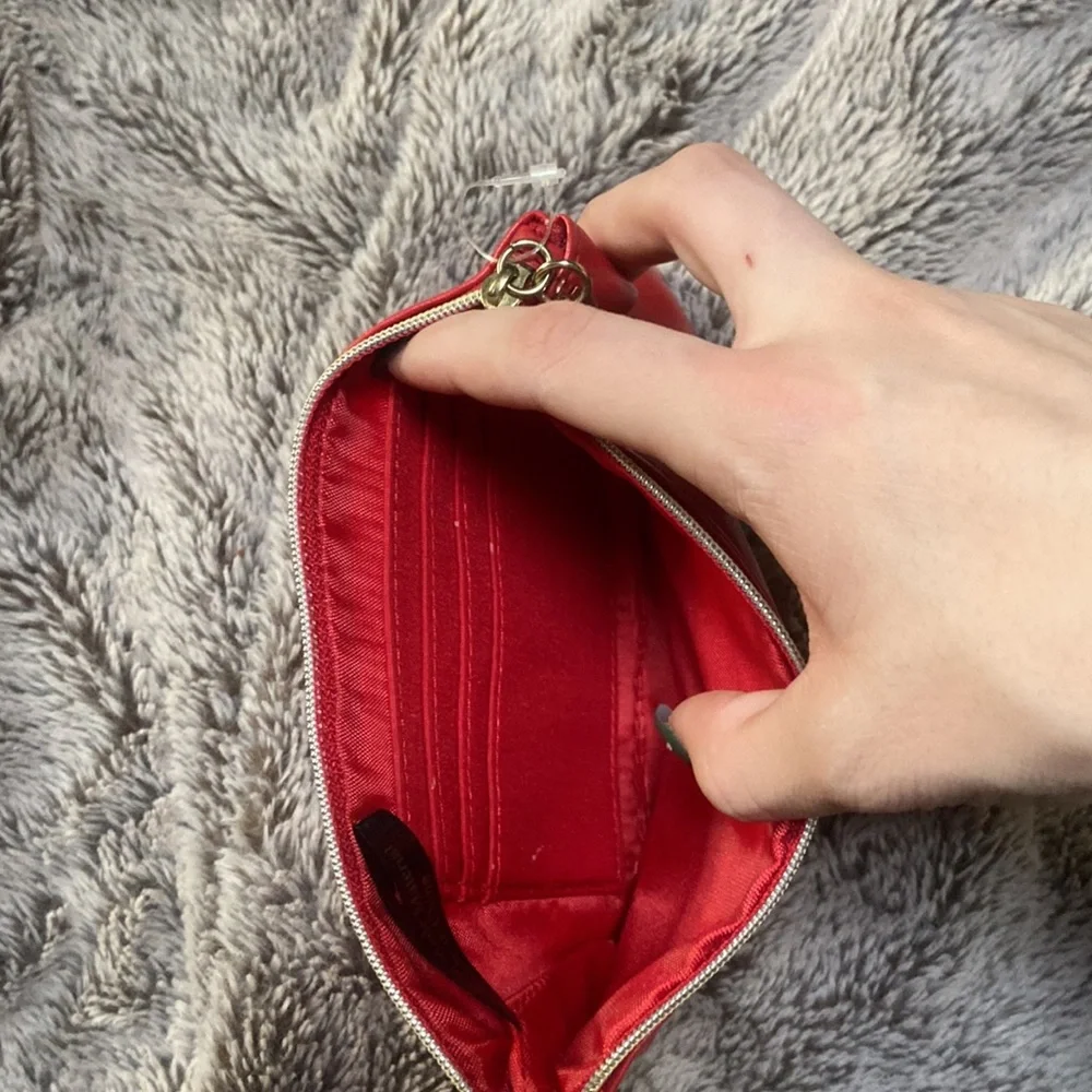 M Red Clutch Wallet Wristlet